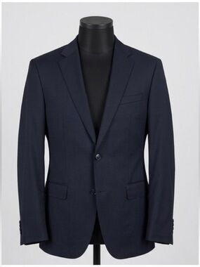 HUGO BOSS REDA Super 110 Italian Virgin Wool Suit Jacket Slim Fit Mens 38 R